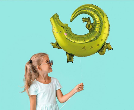 Balon foliowy Krokodyl, 80x71 cm