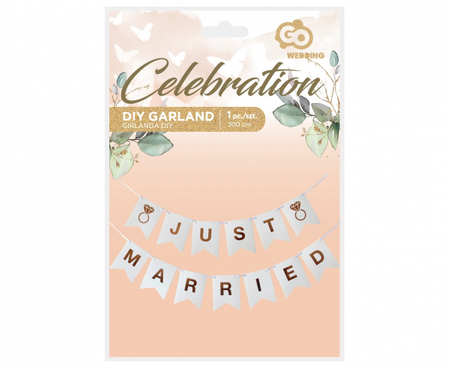 Girlanda papierowa W&C Just Married