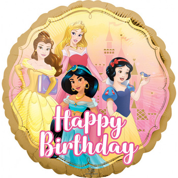 Balon foliowy Happy Birthday - Princesses 18"