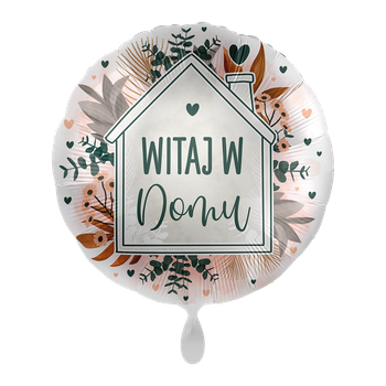 Balon foliowy 18" Welcome home - Witaj w domu