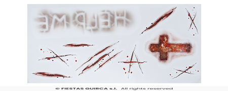 Zestaw tatuaży opętane rany