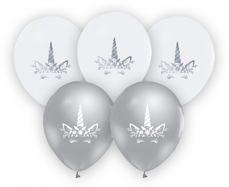 Balony Jednorożec, 12"/ 5 szt.
