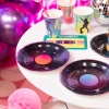 Talerzyki papierowe Retro Disco 7cali 6szt. zestaw