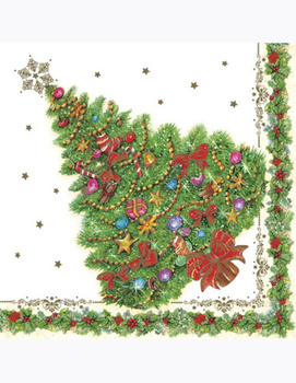 Serwetki papierowe Świąteczna Choinka, 33x33cm, 20 szt