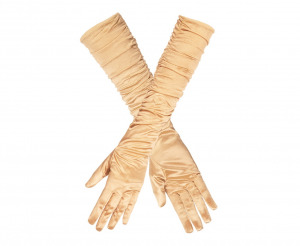 Rękawiczki do łokcia Hollywood, złote