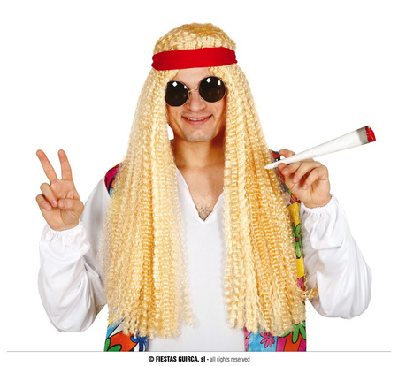 Peruka Hipisa z opaską