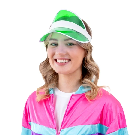 Daszek przeciwsłoneczny przezroczysty zielony