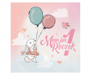 Serwetki Kolekcja Roczek - Króliczek, 33x33 cm/ 20 szt.