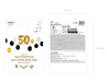 Girlanda balonowa 3w1 - 50 urodziny