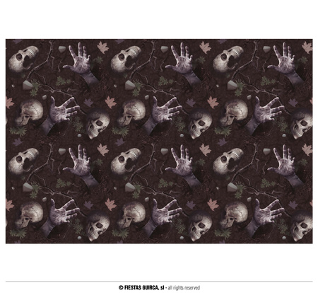 Obrus plastikowy Zombie, 137X274cm