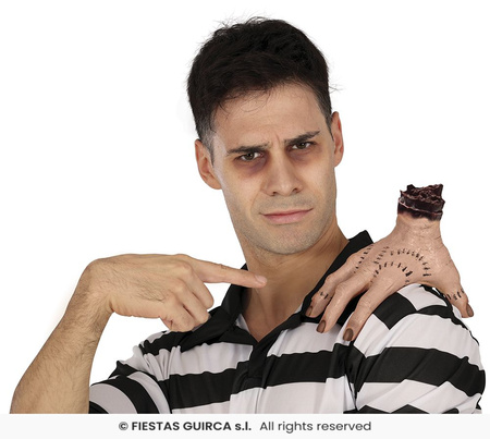 Odcięta dłoń na gumce, 25cm