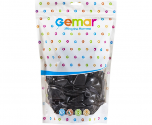 Balony G120 pastel 13" - czarne 14/ 50 szt.