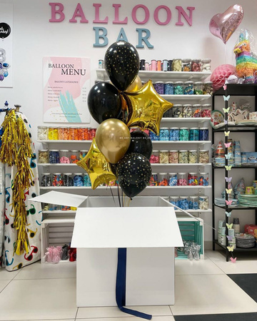 Balon 12", pastelowy czarny, 1szt