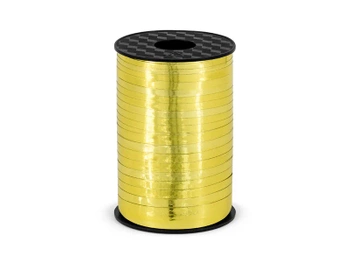 Wstążka plastikowa, złoty, 5mm/225m