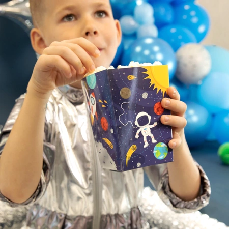 Pudełko na popcorn Kosmos 12,5x8,5cm 6szt.