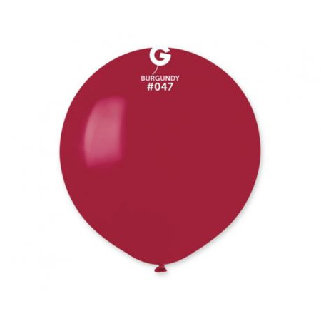 Balony G150 pastel 19" - bordowy 47/ 1 szt 