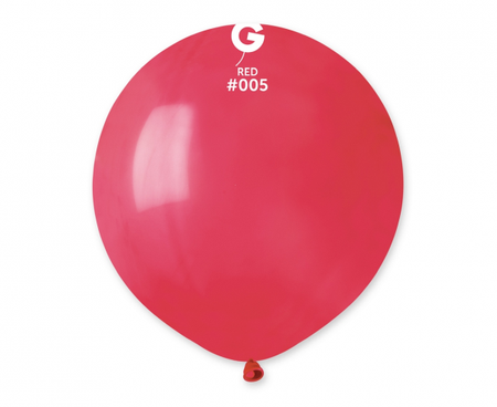 Balony G150 pastel 19" - czerwone 05 / 1 szt 