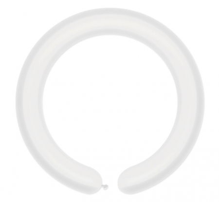 Balony D4 - Rurki włoskie białe 01/ 100 szt.