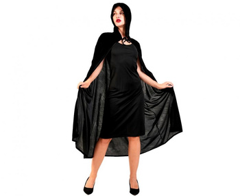 Zestaw dla dorosłych Czarna dama (sukienka, peleryna), rozm. uniw.