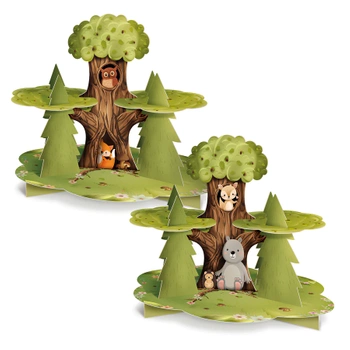 Patera na ciastka Leśni przyjaciele 40x32cm DIY