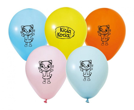Balony Kicia Kocia, 12"/ 5 szt