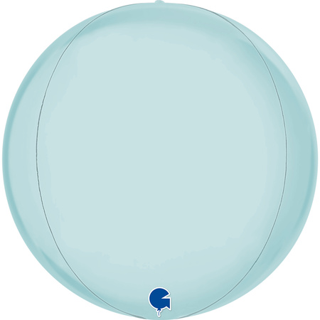 Balon Grabo 15''  Satin Pastel Blue 4D, Pakowany 