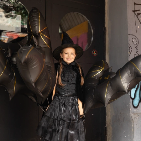 Balon foliowy Nietoperz Halloween czarny 85 x 150 cm