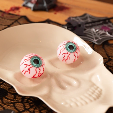 Halloween gałki oczne świecące w ciemności 4 szt.