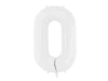 Balon foliowy Cyfra ''0'', 86 cm, biały