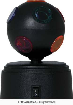 Kula dyskotekowa LED. 9x9x12 cm