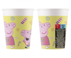 Kubeczki papierowe, Peppa Pig, 200ml, 8 szt. Plastic Free