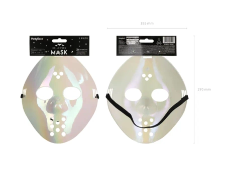 Maska Hokejowa, 20x24cm, biały