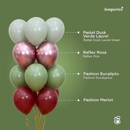 Balony Sempertex, Reflex Pink, 18", 6 szt