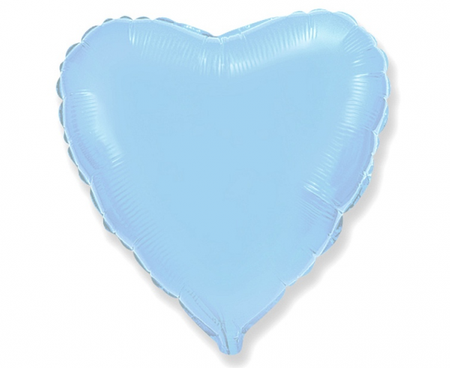 Balon foliowy 18" FX - "Serce" (niebieskie delikatne)