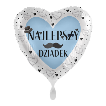 Balon foliowy 18" Najlepszy Dziadek - Grandpa is the best