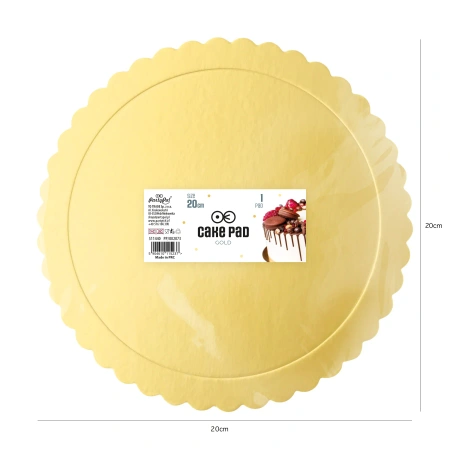 Tacka na ciasto okrągła złota 20cm 1szt.