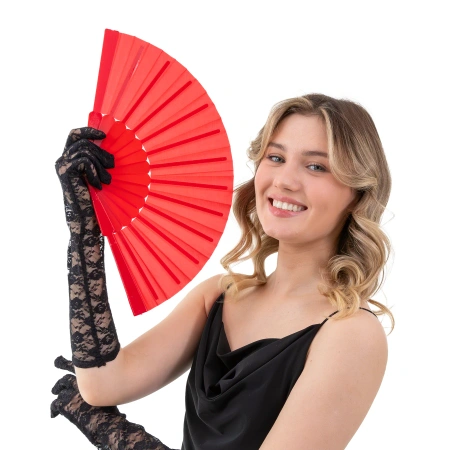 Wachlarz czerwony, 23cm