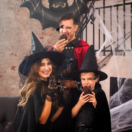 Toppery na tort Halloween Nietoperze DIY 6 szt.