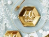 Talerzyki 40th Birthday, złoty, 20cm