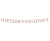 Girlanda papierowa "WIECZÓR PANIEŃSKI", różowa, 2,1 m.