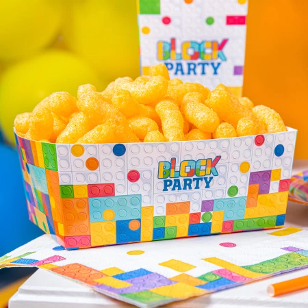 Pudełko na chipsy Klocki 6x15cm 3szt.