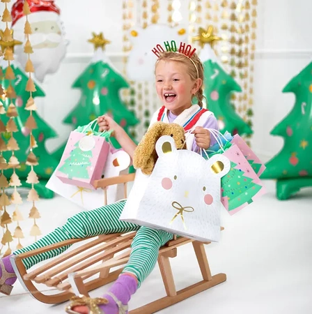 Torebka na prezenty Choinka, 14x20.5x8cm