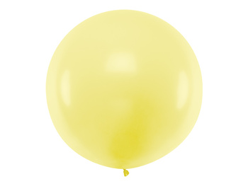 Balon okrągły 1m, Pastel Light Yellow