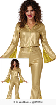 Strój Złota Tancerka Disco lata 80-te, 90-te, rozm. M