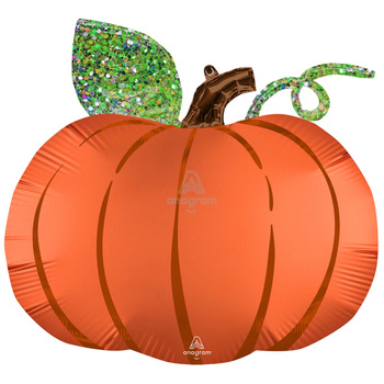 Balon foliowy Satin Pumpkin, 63 cm x 60 cm