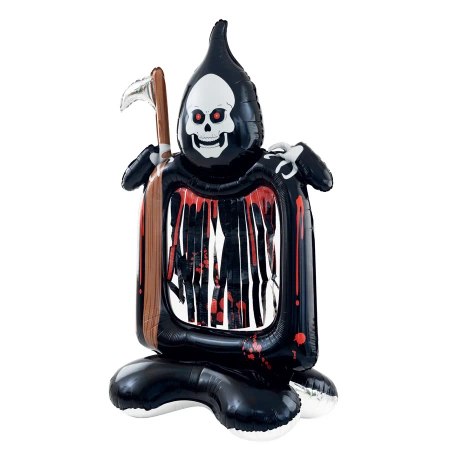 Balon foliowy stojący Śmierć z kosą Halloween 160cm