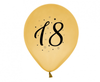 Balony 18, złote, 12"/ 5 szt.