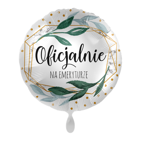 Balon foliowy 18" Retirement Marble - Oficjalnie na emeryturze