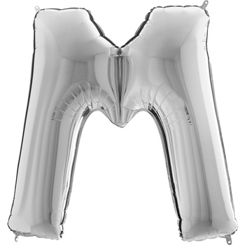 Balon Grabo Litera 40" M srebrna