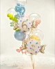 Balon foliowy Cukierek ''6'', 61x37 cm, mix